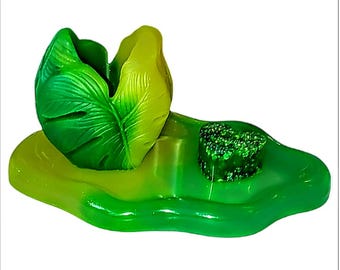 Handmade 3-Piece Monstera Leaf Vanity Set