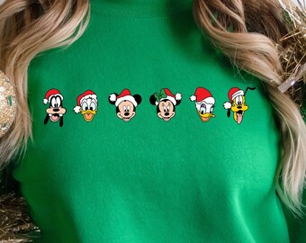 Disney Friends Christmas Sweatshirt, Holiday Lights