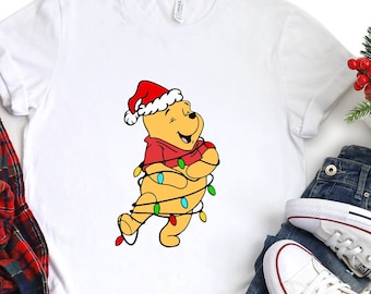 Christmas Pooh T-Shirt, Disney Holiday Shirt