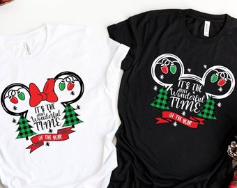 Mickey Minnie Christmas Shirt, Disney Family Vacation Tee