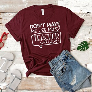 My Teacher Voice T-Shirt, Teacher Shirt, Funny Teacher Tshirt, Back To School Tee, Teacher Gift Shirt, Cute Teacher Tee, Best Teacher Shirt