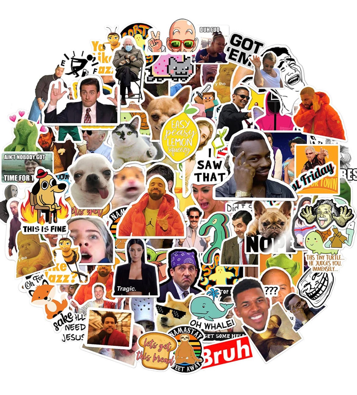 Random Meme Sticker Pack Etsy