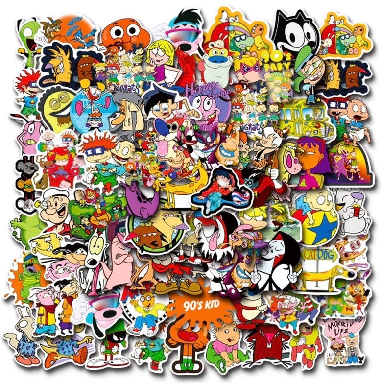 Cartoon Stickers - Etsy Cartoon Stickers - Etsy