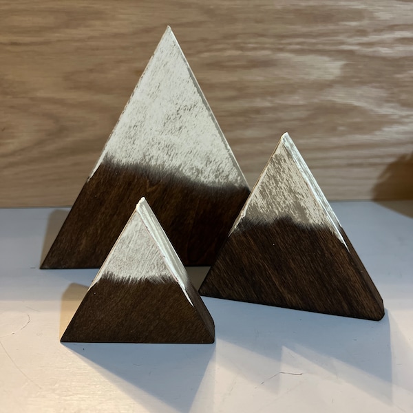 3 piece mountain wood set