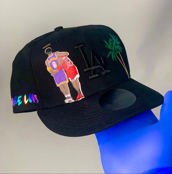 Custom R.I.P. Kobe LA Fitted Hat add 