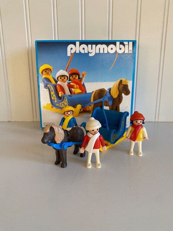 Vintage Playmobil Geobra Cowboys W/horse -  Israel