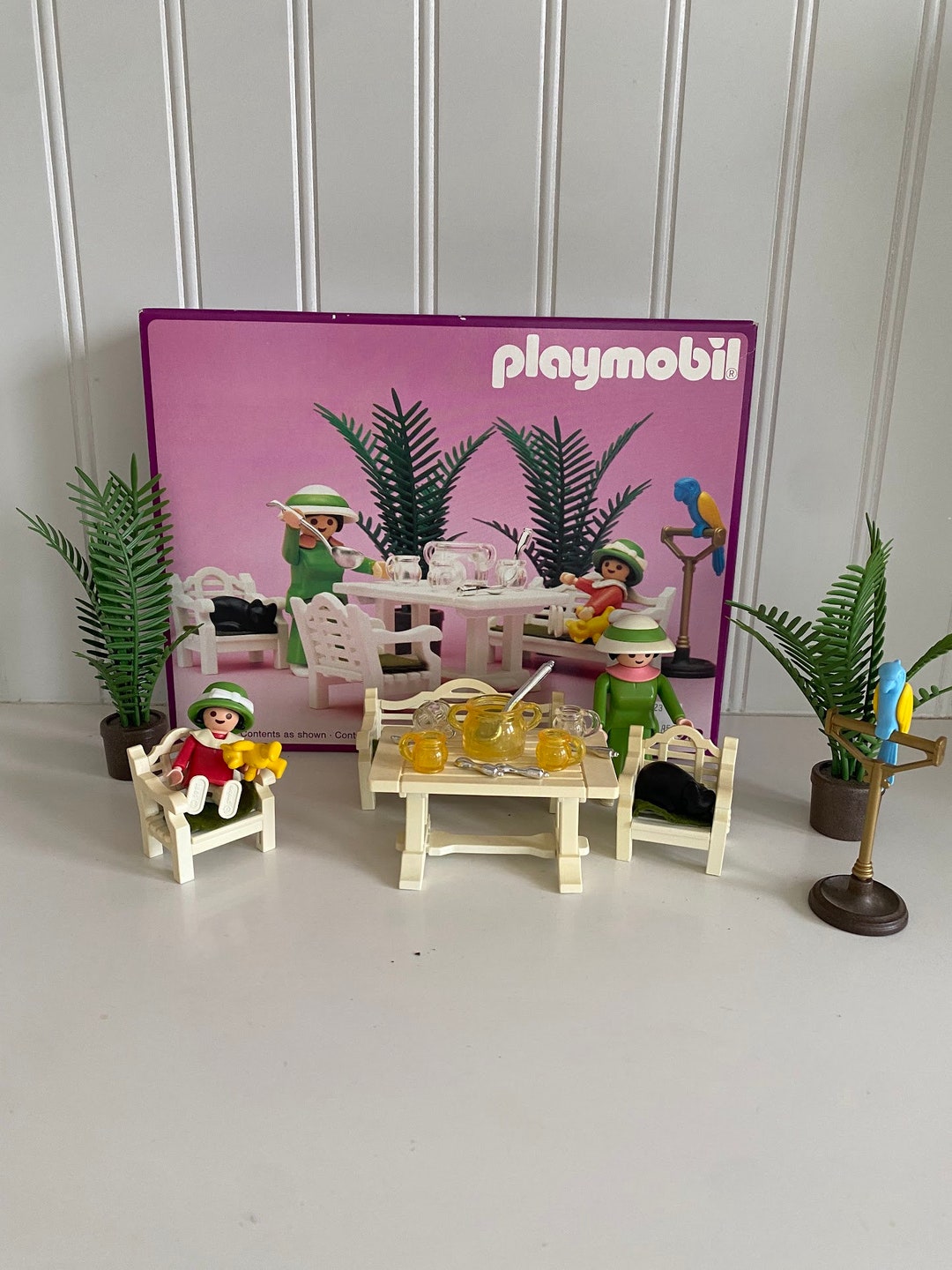 Vintage Playmobil Set 5323victorian Patio in Box Etsy