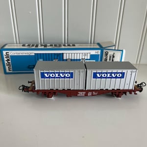 Vintage Marklin Train-HO 4765-Volvo Container Car