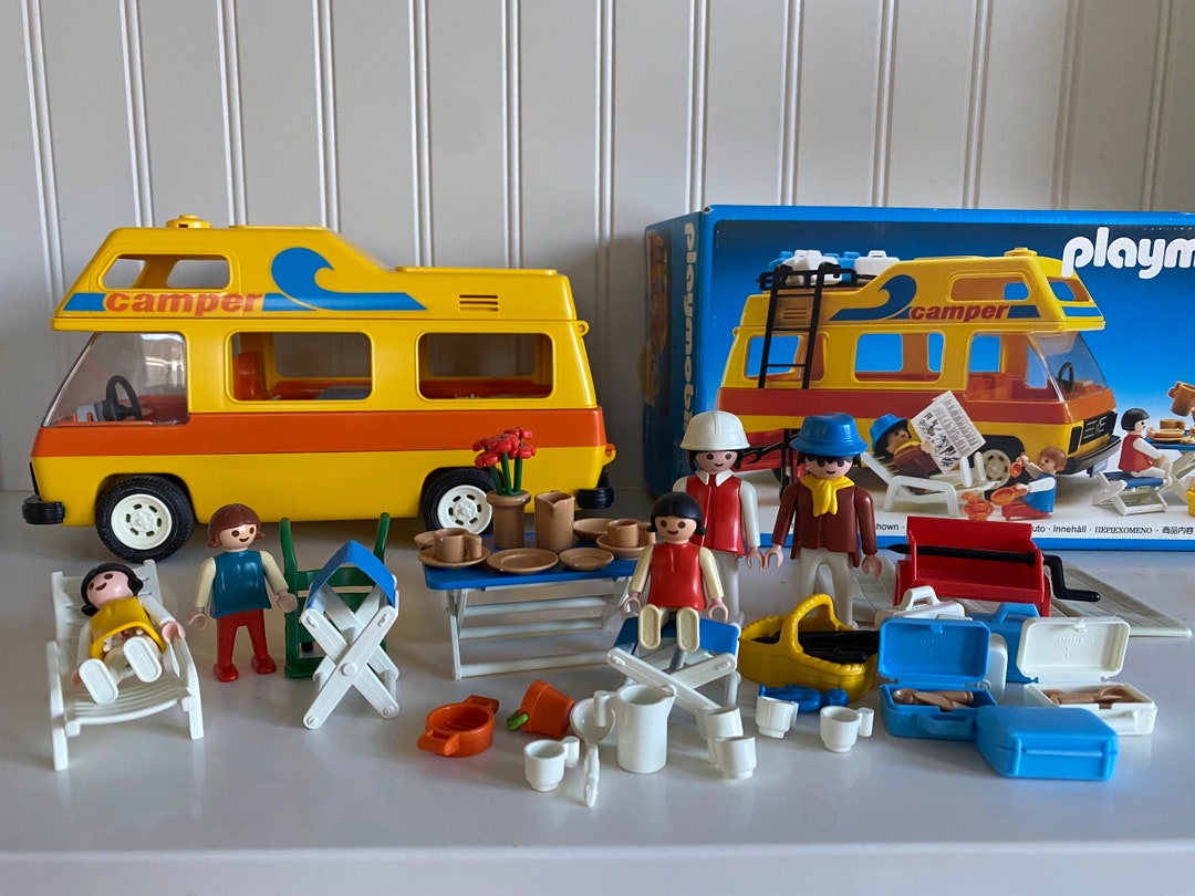Vintage Playmobil 3148 Camper Van and Family Motorhome Etsy