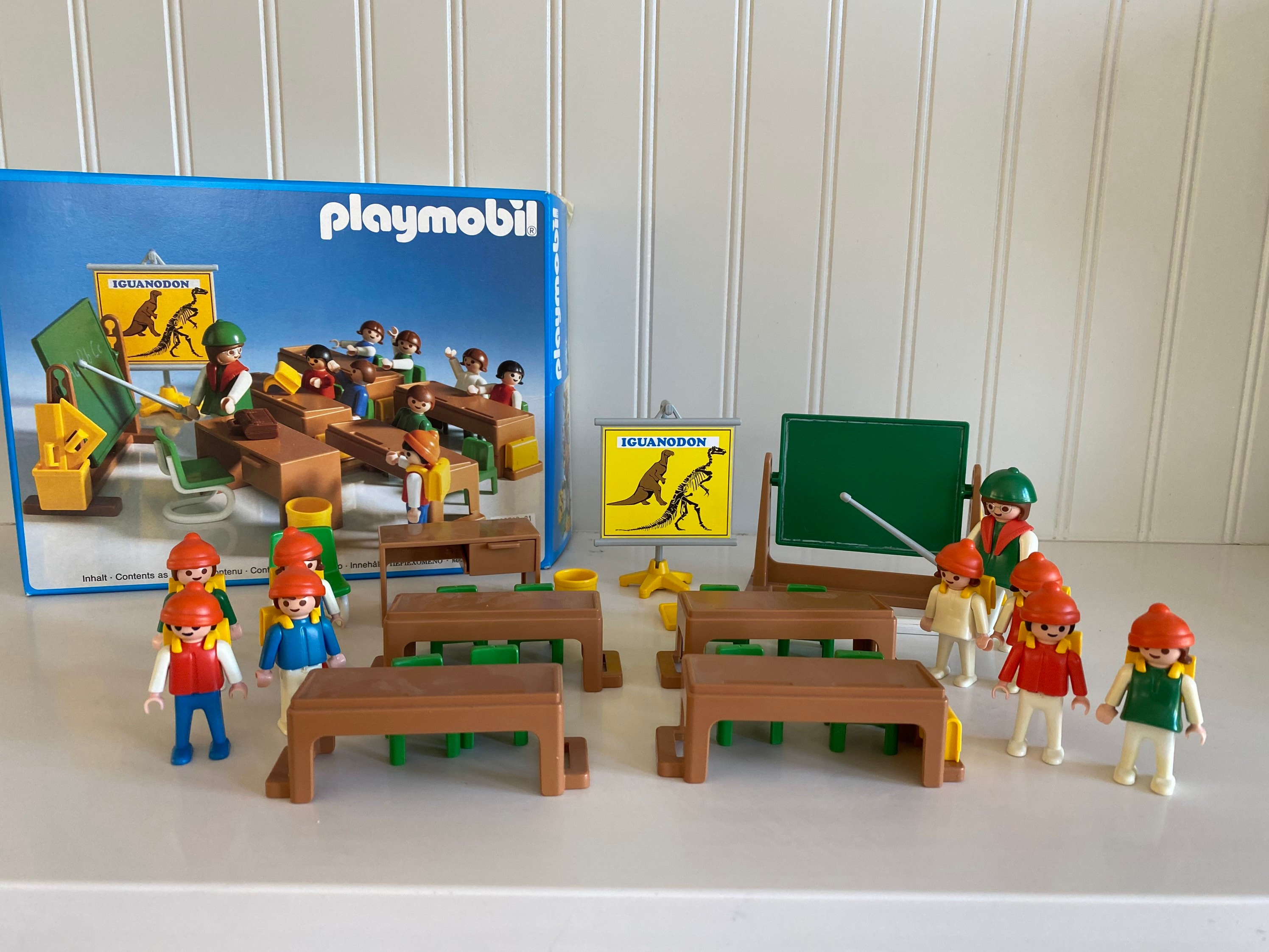 Playmobil structure école avec extensions