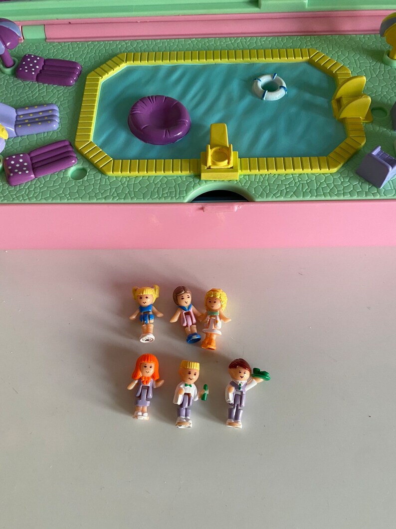 Vintage Polly Pocket Pool Party Playset Etsy