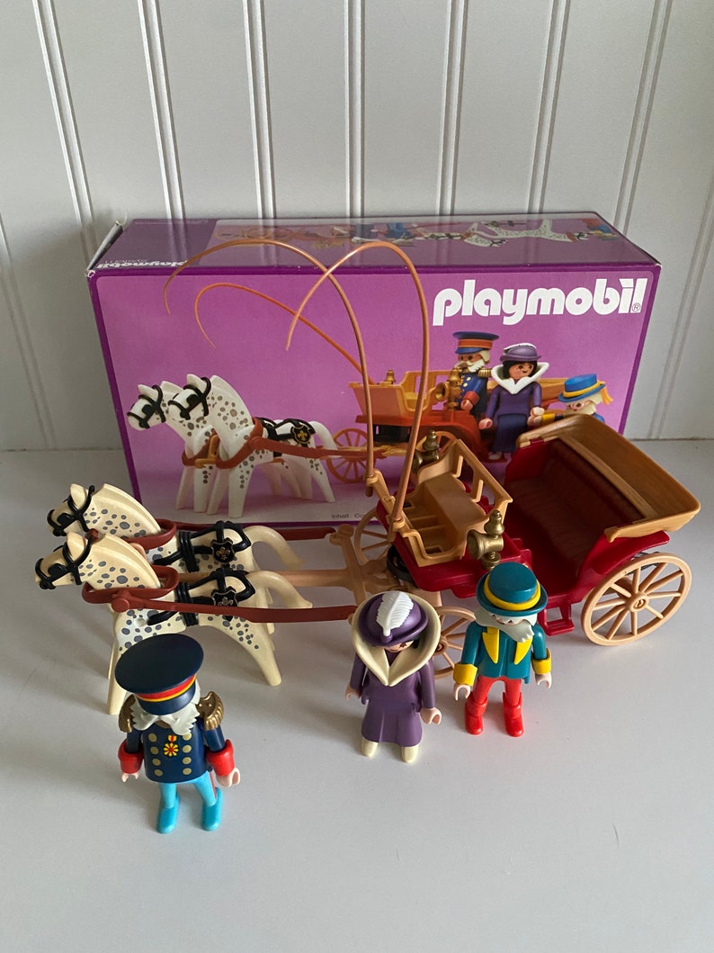Vintage Playmobil 5600 Victorian Horse Drawn Etsy
