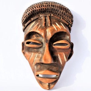 Folk Ceramic Face, Folk Mask, Ceramic Face, Terracotta Face Mask