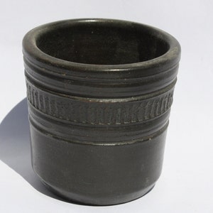 Black Ceramic Pot, Little Black Pottery