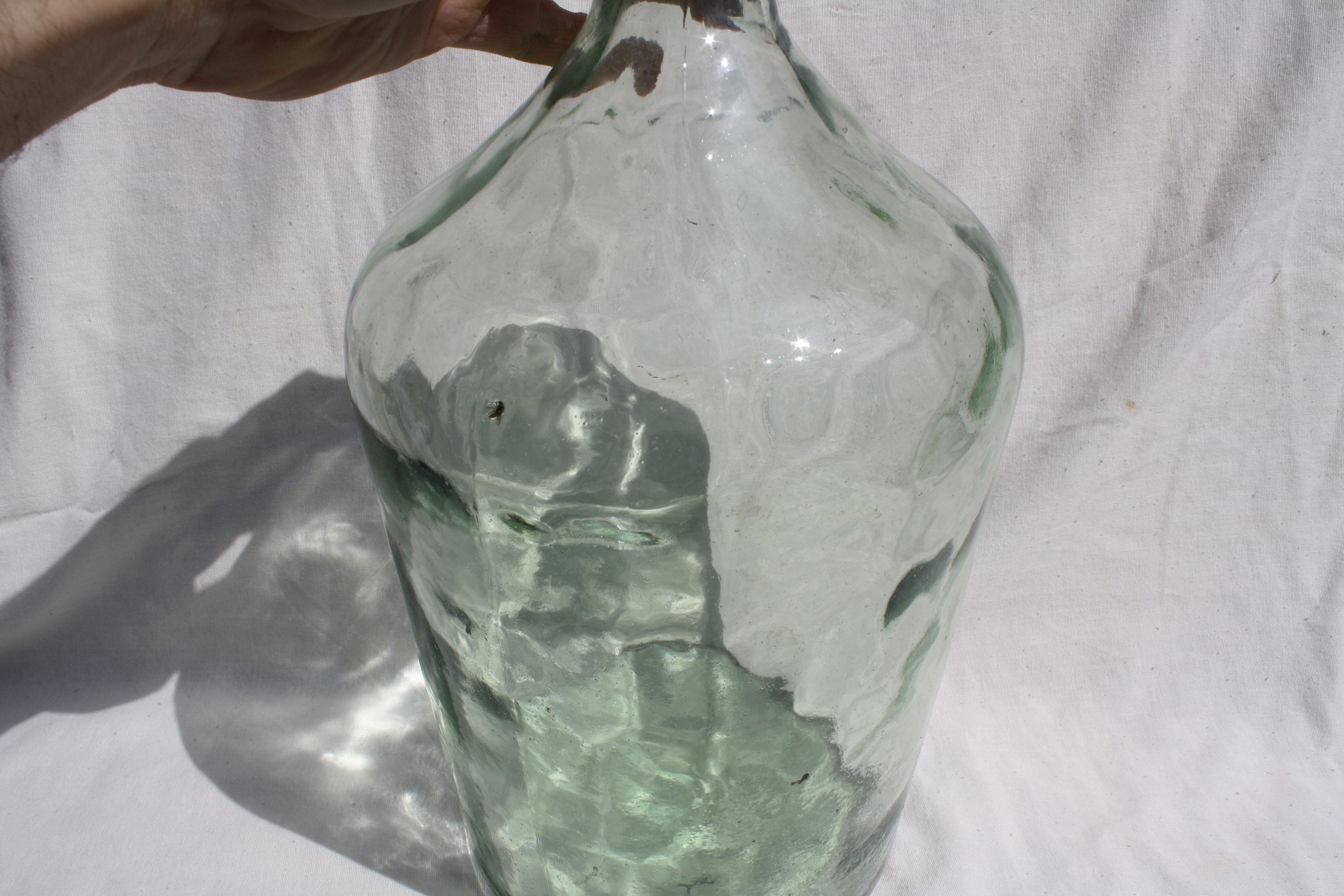 Vintage Clear Demijohn Hand Blown Bottle Clear Demijohn Etsy