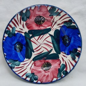 Traditional Antique Hungarian Flower Plate, Country Style Hungary Plate