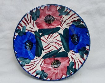 Traditional Antique Hungarian Flower Plate, Country Style Hungary Plate