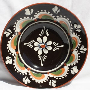 Vintage Hungarian Traditional Folk Plate, Vintage Hand Painted Wall Plate Dishes, Wall Hangings, Folk Art, Flower Design