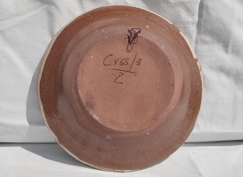 Plato Hutsul, Plato de ciervo Hucul, Plato folclórico, Plato de cerámica folclórica, Plato de arcilla, Plato pintado a mano imagen 2
