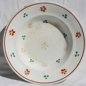 Traditional Vintage Folk Hungarian Ceramic Plate, Hungarian Pottery, Folk Plate, Antique Peasant Plate