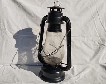 Blaue Sturmlaterne, Petroleumlampe, Vintage Beleuchtung, Öllampe