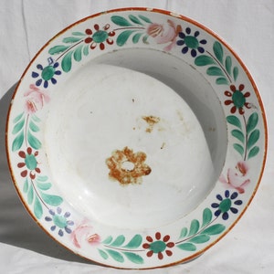 Traditional Vintage Folk Hungarian Ceramic Plate, Hungarian Pottery, Folk Plate, Antique Peasant Plate