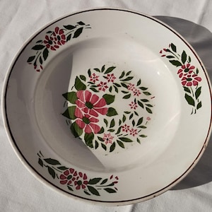 Traditional Hungarian Ceramic Plate, Hungarian Pottery, Folk Plate, Antique Peasant Plate