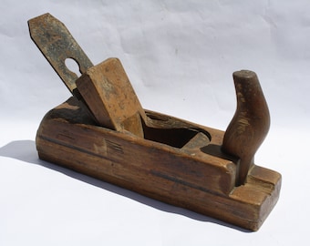 Antique Handworking Wood Planer, Hungarian Woodplaner