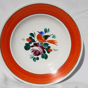 Traditional Hungarian Ceramic Plate, Hungarian Pottery, Folk Plate, Antique Peasant Plate