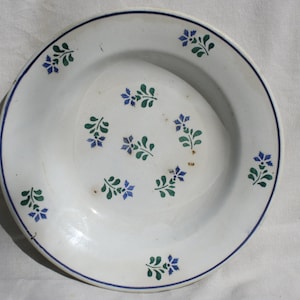 Traditional Antique Folk Hungarian Ceramic Plate, Hungarian Pottery, Folk Plate, Antique Peasant Plate