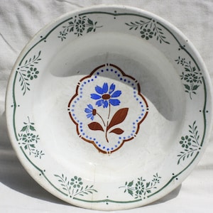 Traditional Hungarian Ceramic Plate, Hungarian Pottery, Folk Plate, Antique Peasant Plate