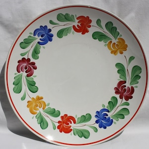 Traditional Hungarian Ceramic Plate, Hungarian Pottery, Folk Plate, Antique Peasant Plate
