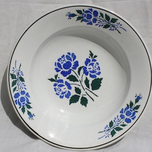 Traditional Vintage Folk Hungarian Ceramic Plate, Hungarian Pottery, Folk Plate, Antique Peasant Plate