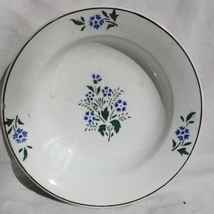 Traditional Antique Folk Hungarian Ceramic Plate, Hungarian Pottery, Folk Plate, Antique Peasant Plate