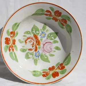 Traditional Vintage Folk Hungarian Ceramic Plate, Hungarian Pottery, Folk Plate, Antique Peasant Plate