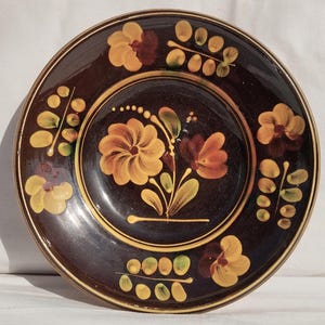 Folk Hungarian Flower Plate, Handpainted wall plate, Flower designed Wall Hanging, Kitchen Decoration, Rare Wall Hanging Plate