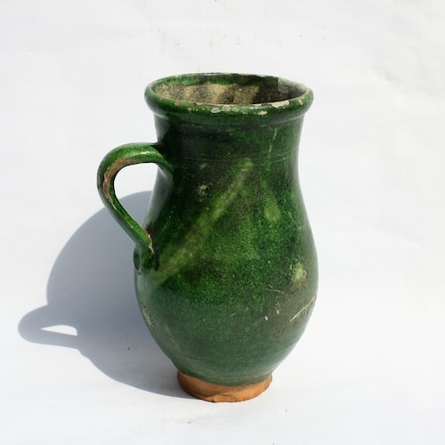 アンティーク民芸陶器ピッチャー - ハンガリーの水差し、1970年代