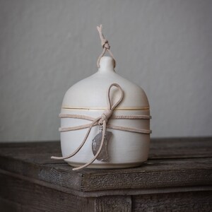 Quartz Moon Crystal Jar  - Ethereal White Ceramic Vanity Decor - Wire Wrapped Moon Jewelry Holder