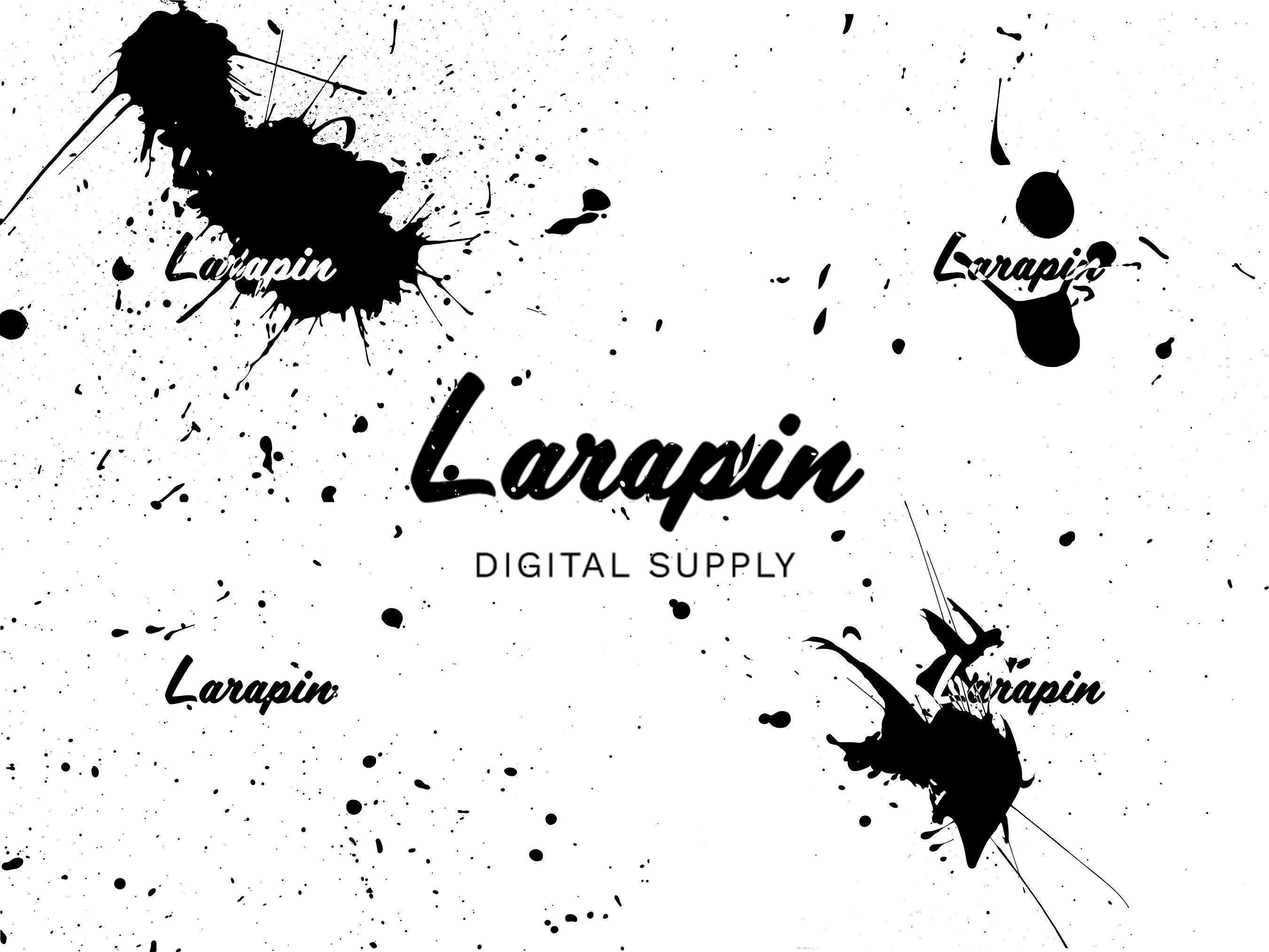 Paint Splatter Decal 15 Pack Includes Illustrator AI Svg Etsy