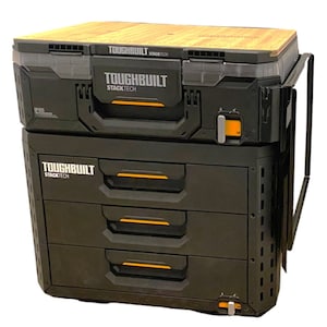 Toughbuilt Stacktech Folding Steel Side Table, Quick Detaching ...