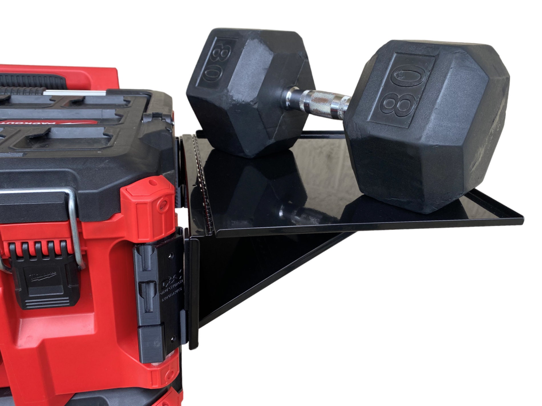 Asixxsix Folding Table Top & Tool Tray For Packout System - Mobile Workstation Side Storage Bracket