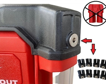 8 Milwaukee Packout Rail Caps, 3D Printed PETG, Drawer Box Modification