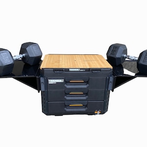 Toughbuilt Stacktech Folding Steel Side Table, Quick Detaching ...