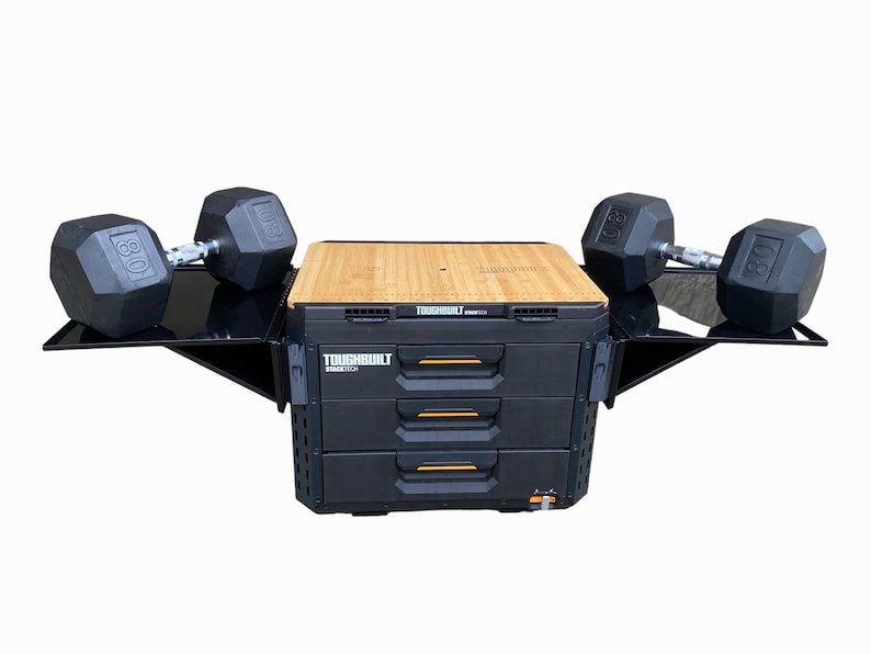 Toughbuilt Stacktech Folding Steel Side Table, Quick Detaching ...
