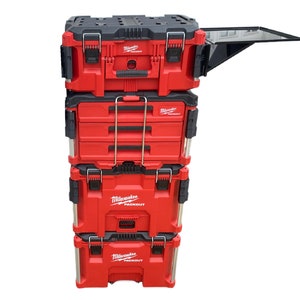 Milwaukee Packout, Folding / Detachable Steel Table, Rail Caps Included, (Table Optional) *Free Shipping*