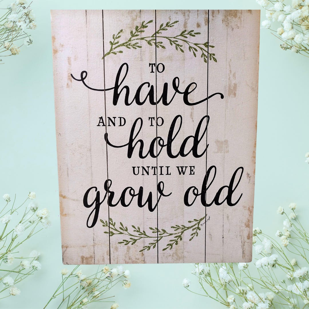 Vintage to Have and to Hold Wall Hanging; Wedding Wall Sign; Wedding ...