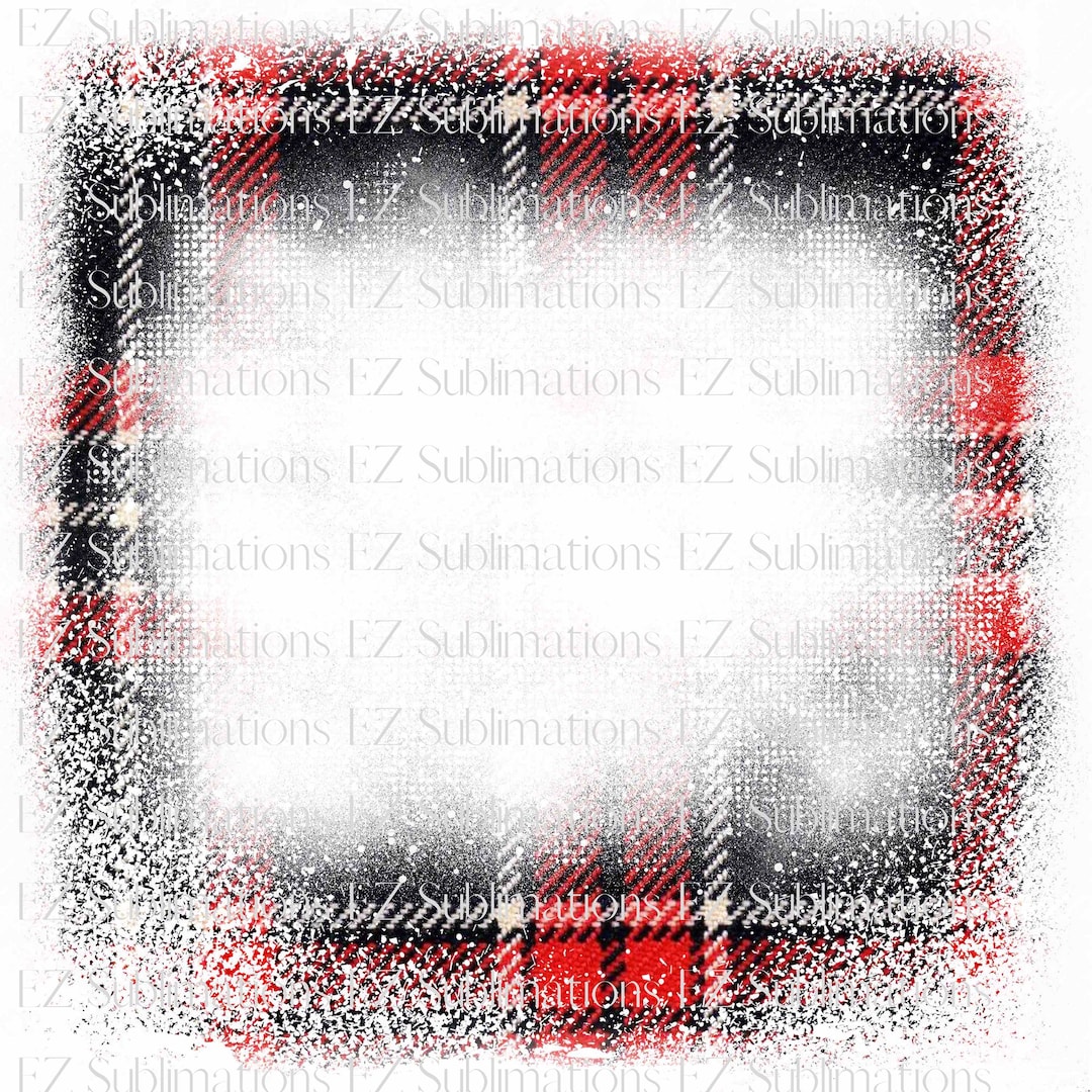 Red Buffalo Plaid Background With Bleach Affect, Grunge Distressed PNG