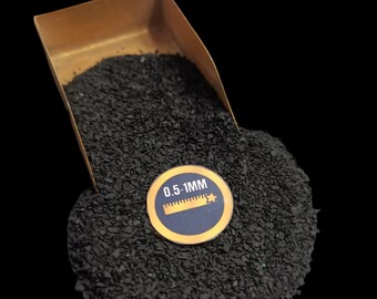 Grof gemalen shungiet 05-1 mm voor sieraden maken harskunst houtinlegwerk
