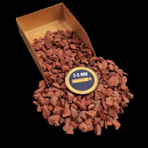 Rode jaspis grof gemalen edelsteen 3-5 mm voor sieraden maken Ambachten benodigdheden - in bulk beschikbaar