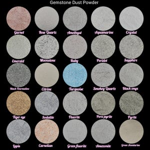 Natural Crushed Coarse Gemstones Powder Fine Dust Sand For Massage powder Resin Art Making Crystal Hilling Wood Working Wood Inlay